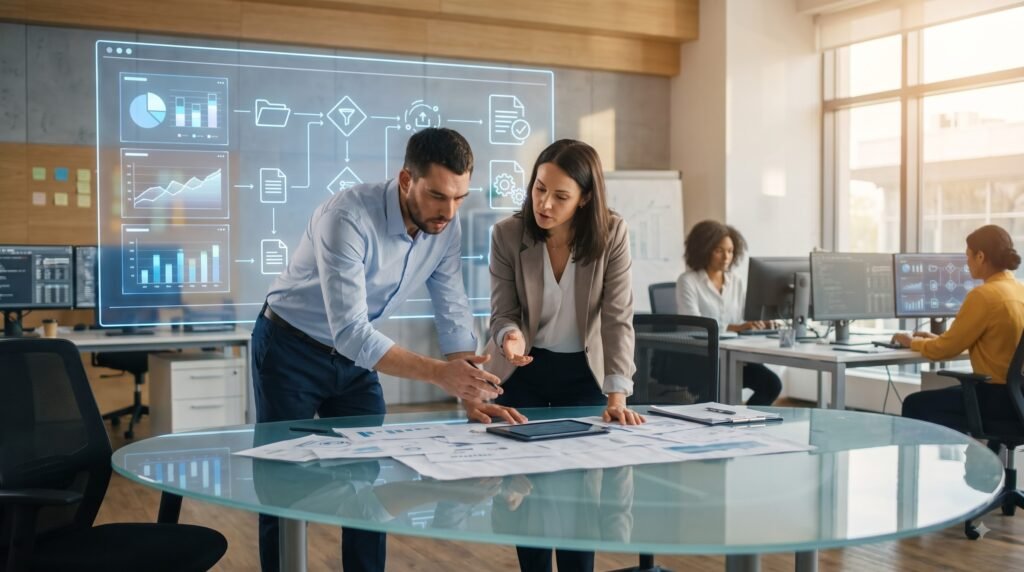 Human and AI collaboration for modern workplace productivity